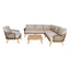Maze Living New Bali Corner Sofa Set & Armchair - Sandstone House of Isabella UK