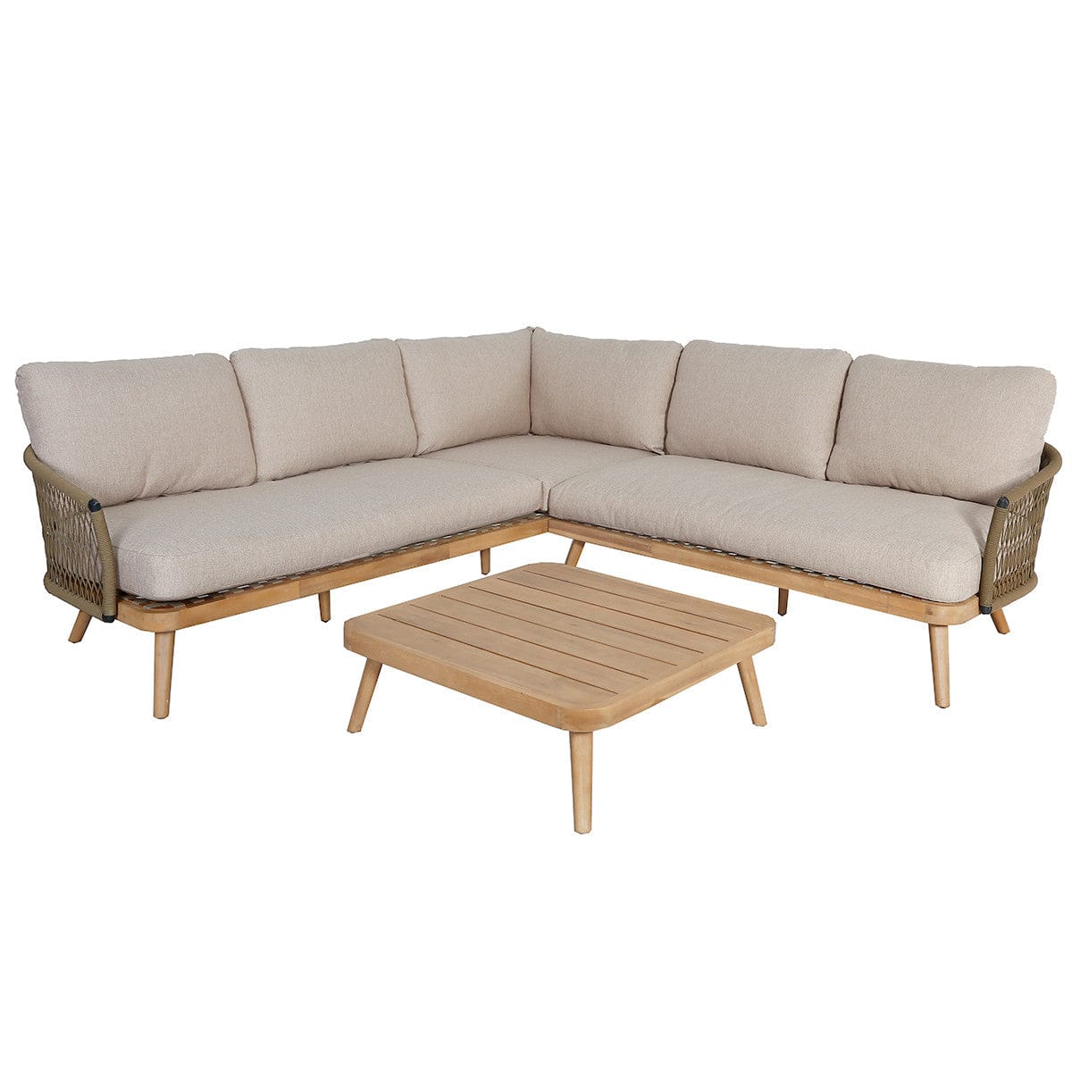 Maze Living New Bali Corner Sofa Set - Sandstone House of Isabella UK