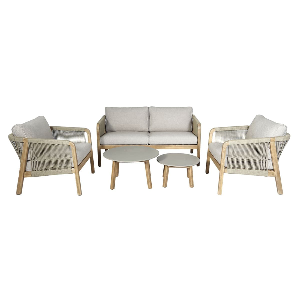 Maze Living New Martinique 2 Seat Sofa Set - Light Brown House of Isabella UK