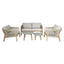 Maze Living New Martinique 2 Seat Sofa Set - Light Brown House of Isabella UK