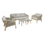 Maze Living New Martinique 3 Seat Sofa Set - Light Brown House of Isabella UK
