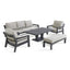 Maze Living New York 3 Seat Sofa Set with Rising Table / Dove Grey House of Isabella UK
