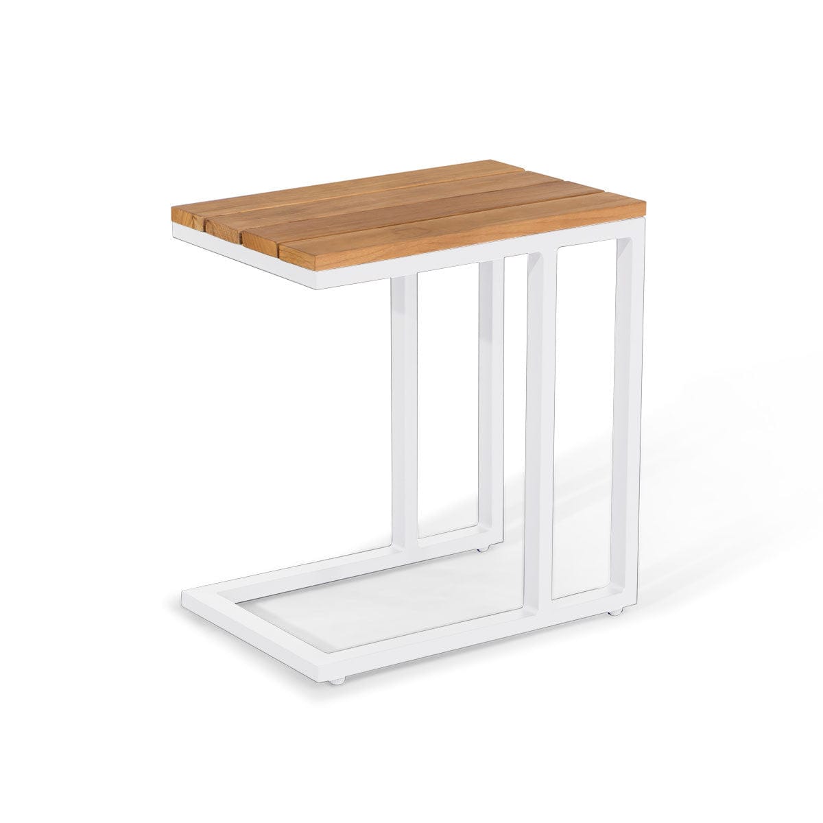 Maze Living Oslo U Shaped Teak Top Side Table / White House of Isabella UK