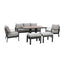 Maze Living Vancouver 3 Seat Sofa Set With Rising Table - Dove Grey House of Isabella UK