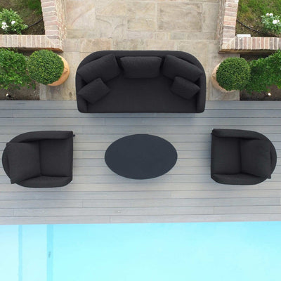 Maze Outdoors Ambition 3 Seat Sofa Set / Charcoal House of Isabella UK