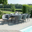 Maze Outdoors Ambition 8 Seat Oval Dining Set / Flanelle House of Isabella UK