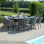 Maze Outdoors Ambition 8 Seat Oval Dining Set / Flanelle House of Isabella UK