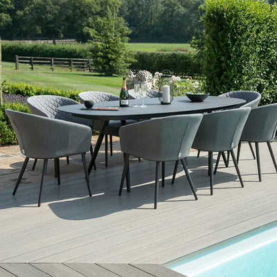 Maze Outdoors Ambition 8 Seat Oval Dining Set / Flanelle House of Isabella UK