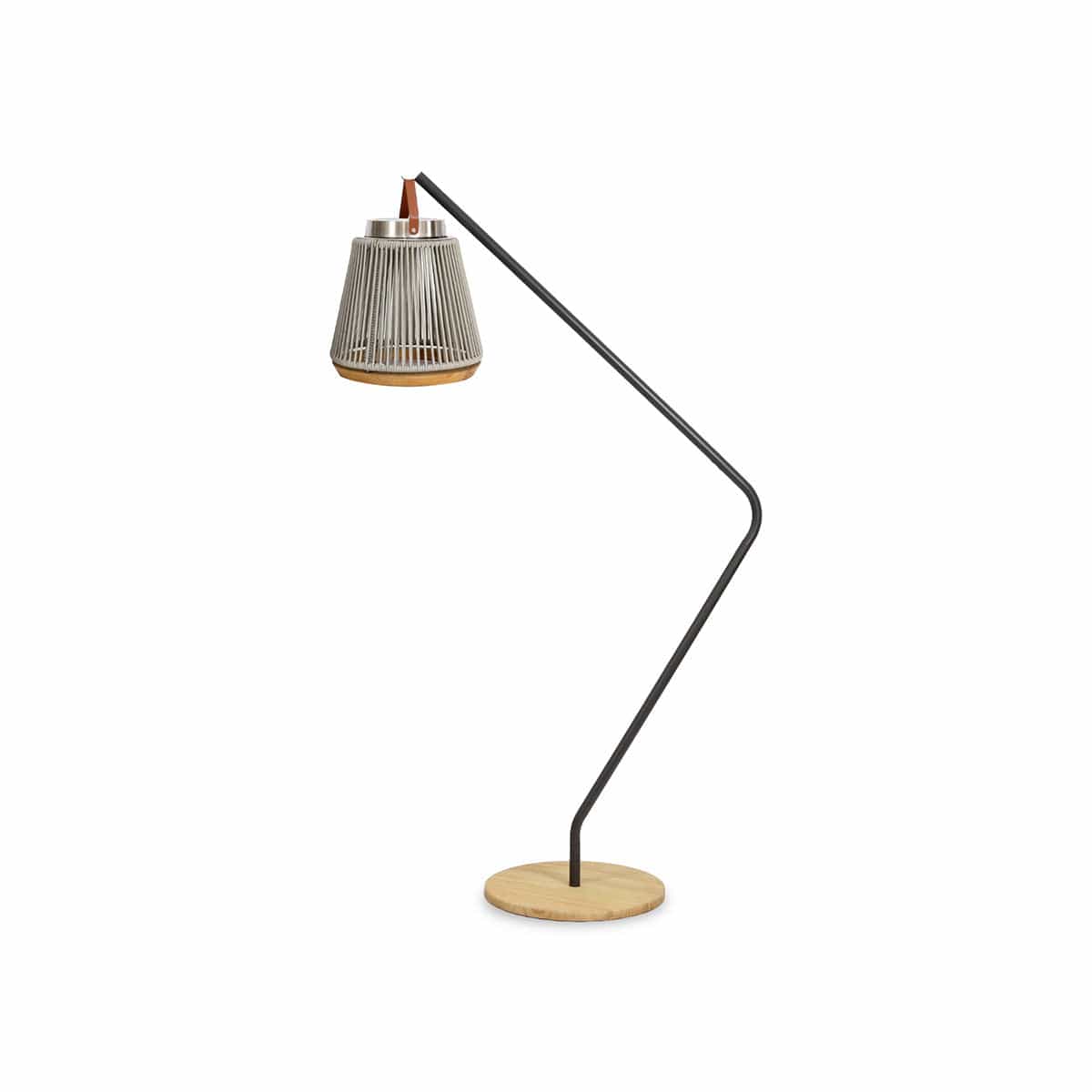 Maze Outdoors Athena Small Solar Light With Stand - Light Grey House of Isabella UK