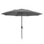 Maze Outdoors Capri 2.7M Round Parasol / Charcoal Grey House of Isabella UK