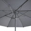 Maze Outdoors Capri 3M Round Parasol / Charcoal Grey House of Isabella UK
