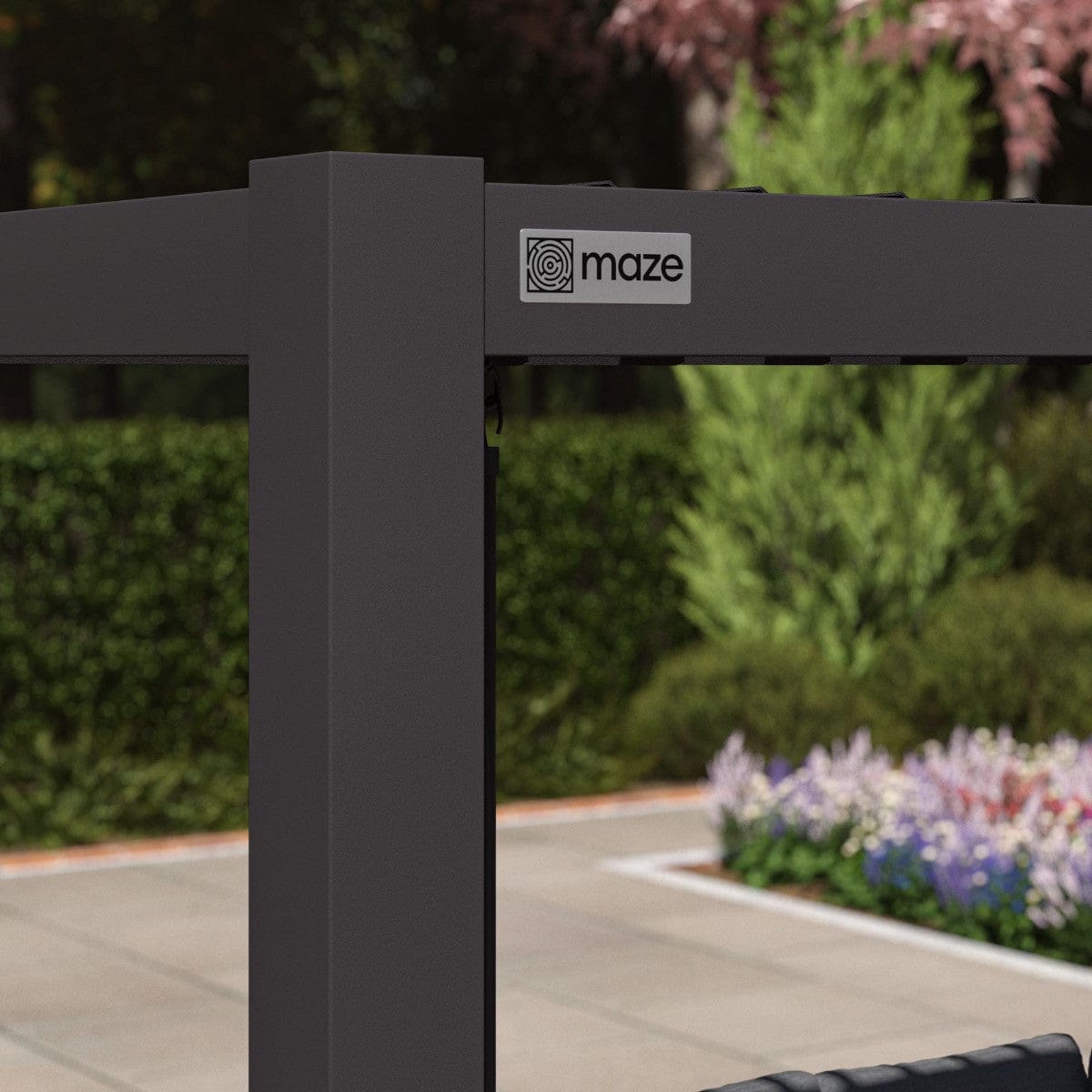 Maze Outdoors Como Pergola Aluminium Rectangular 30x40 - Frame Only - Grey House of Isabella UK