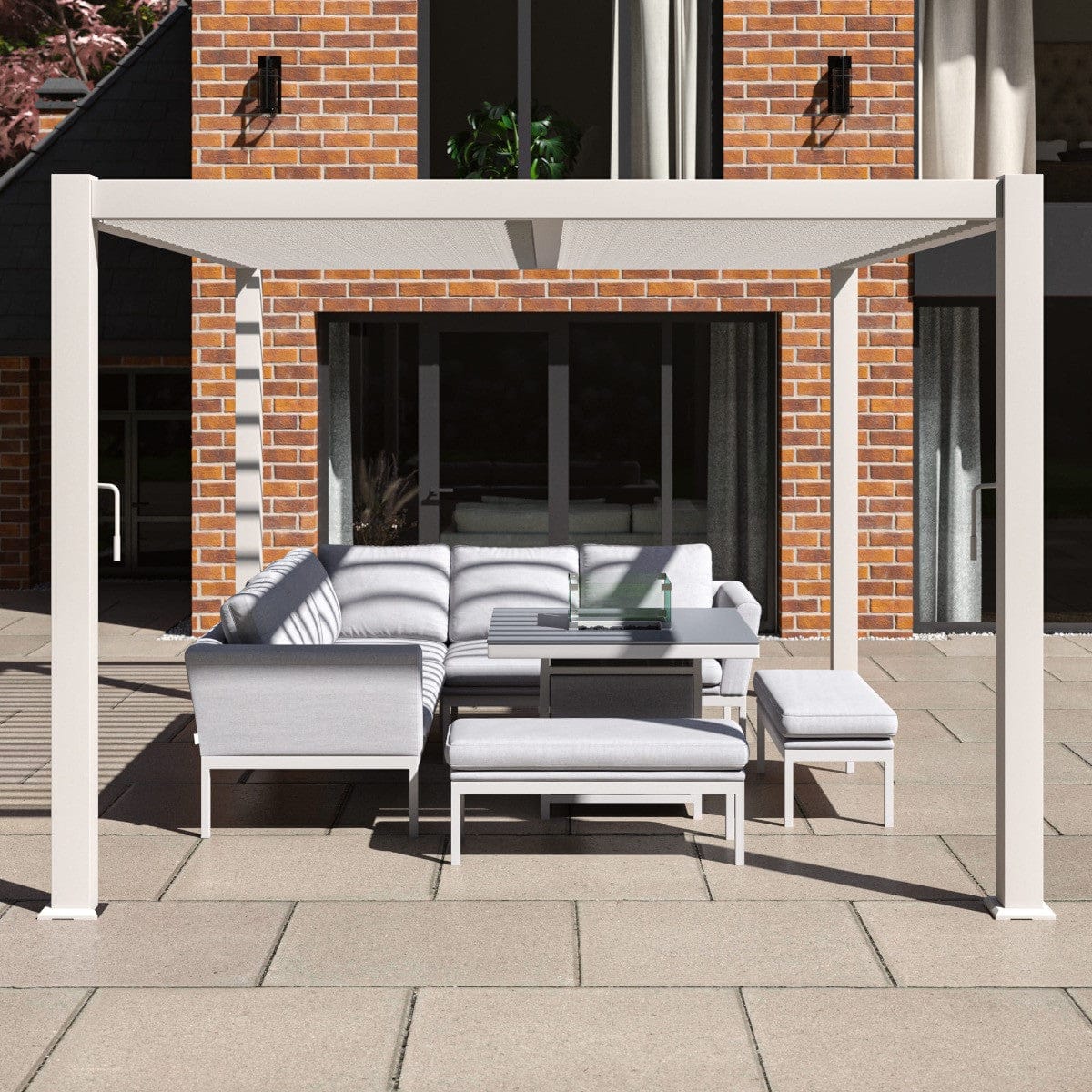 Maze Outdoors Como Pergola Aluminium Rectangular 30x40 Frame Only - White House of Isabella UK