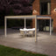 Maze Outdoors Como Pergola Aluminium Square 40x40 Frame Only - White House of Isabella UK