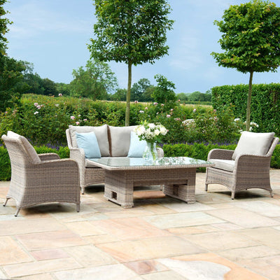 Maze Outdoors Cotswold 2 Seat Sofa Dining with Rising Table House of Isabella UK