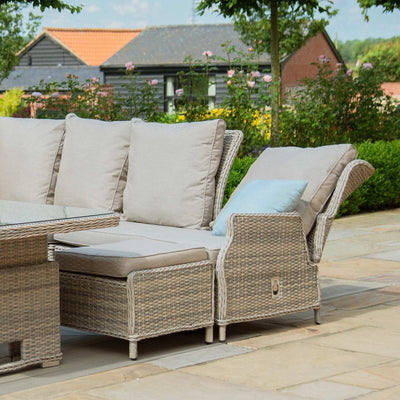 Maze Outdoors Cotswold Reclining Corner Dining with Rising Table & Chair House of Isabella UK