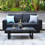 Maze Outdoors Ethos 2 Seat Sofa Set with Coffee Table / Charcoal House of Isabella UK