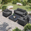 Maze Outdoors Ethos 2 Seat Sofa Set with Coffee Table / Charcoal House of Isabella UK