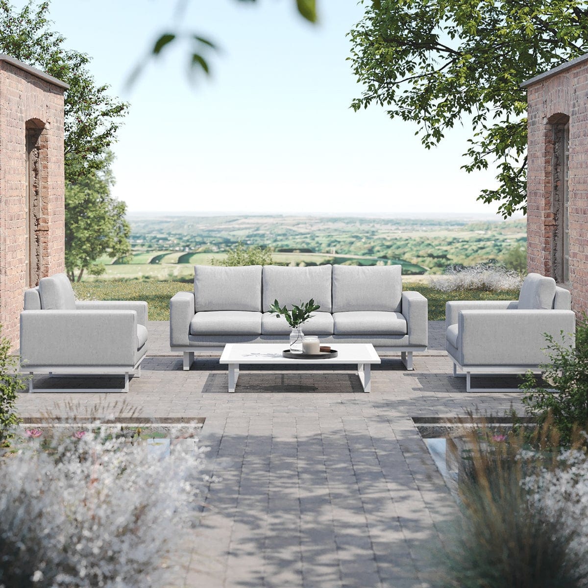 Maze Outdoors Ethos 3 Seat Sofa Set / Lead Chine House of Isabella UK