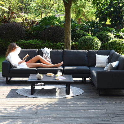 Maze Outdoors Ethos Large Corner Sofa Group / Charcoal House of Isabella UK