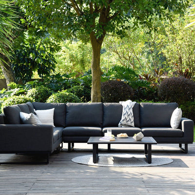 Maze Outdoors Ethos Large Corner Sofa Group / Charcoal House of Isabella UK