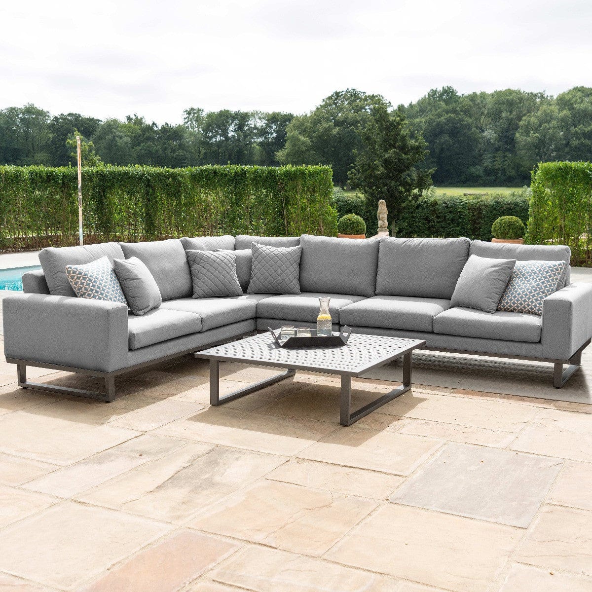 Maze Outdoors Ethos Large Corner Sofa Group / Flanelle House of Isabella UK