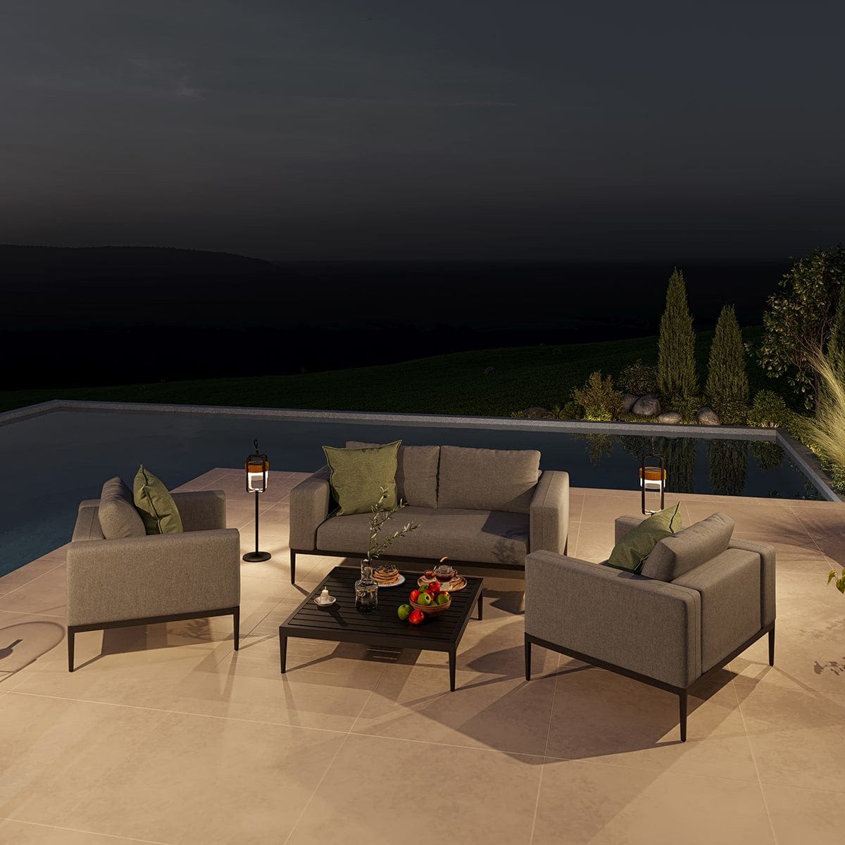 Maze Outdoors Eve 2 Seat Sofa Set / Flanelle House of Isabella UK