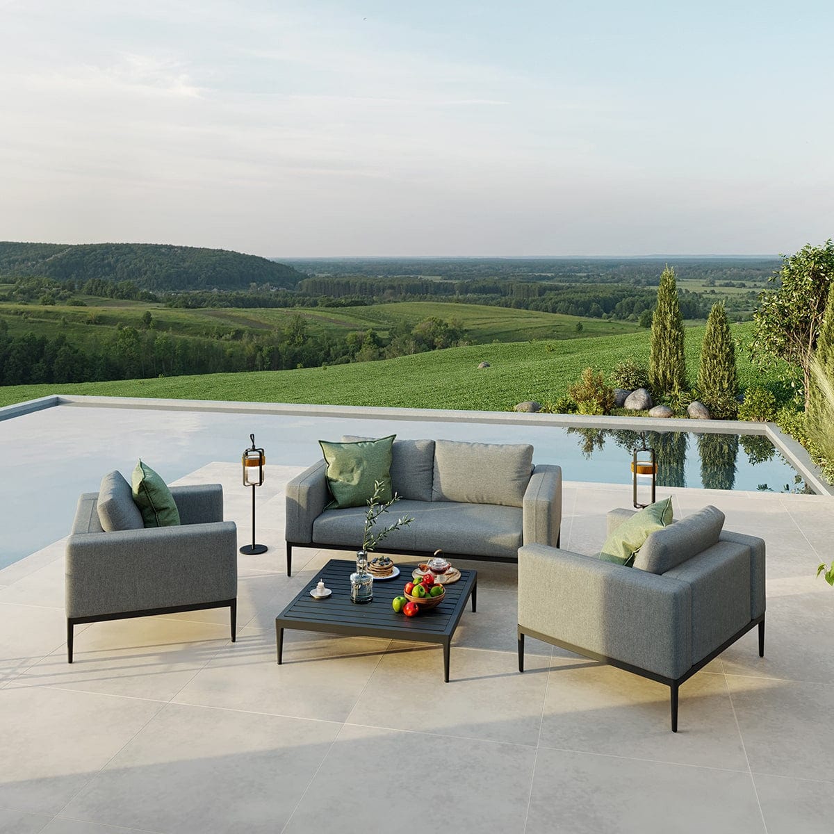 Maze Outdoors Eve 2 Seat Sofa Set / Flanelle House of Isabella UK