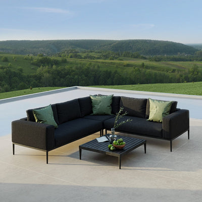 Maze Outdoors Eve Corner Sofa Group / Charcoal House of Isabella UK