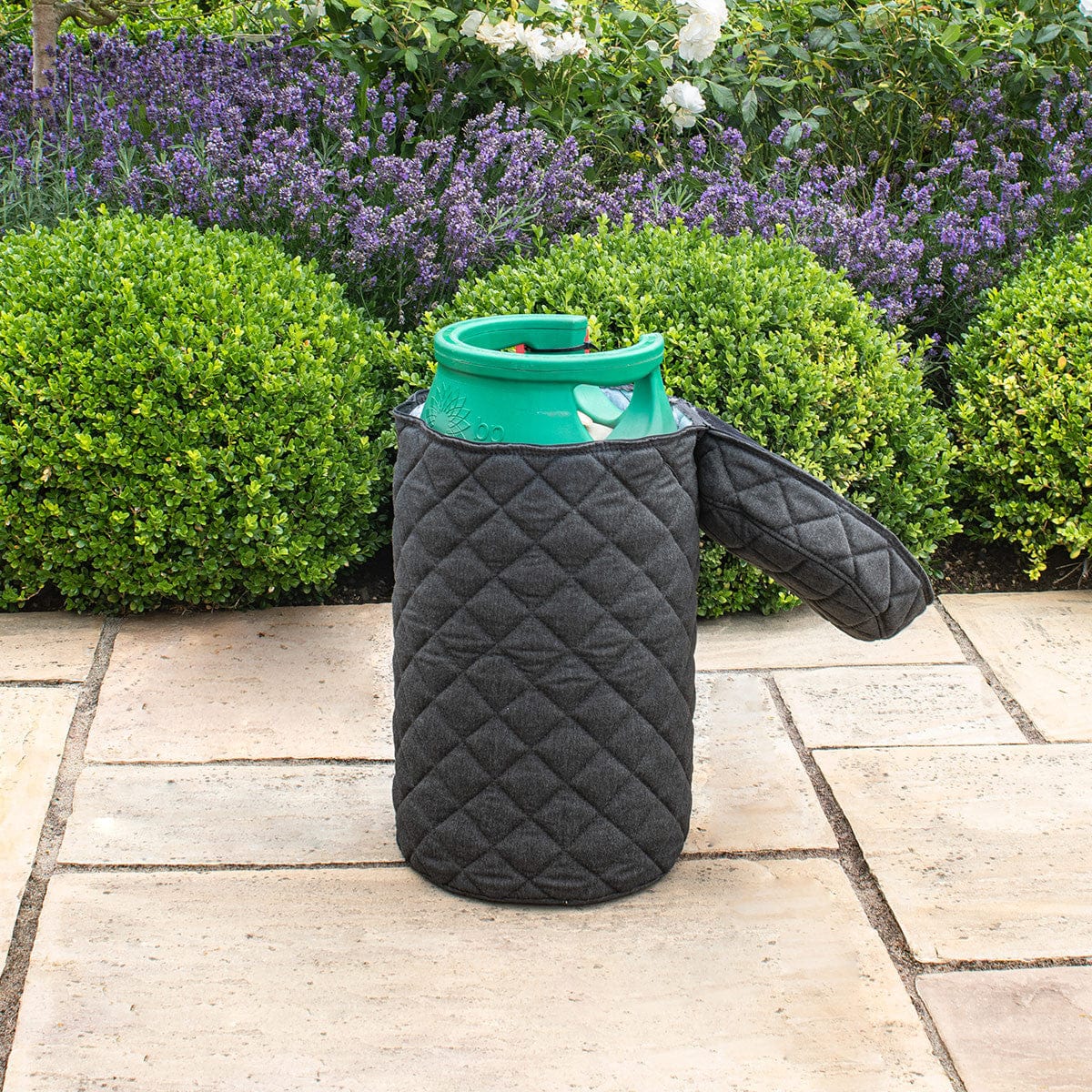 Maze Outdoors Fabric 10KG Gas Bottle Cover / Charcoal House of Isabella UK
