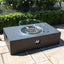 Maze Outdoors Fire Pit Coffee Table 127cm x 77cm Rectangular / Charcoal House of Isabella UK