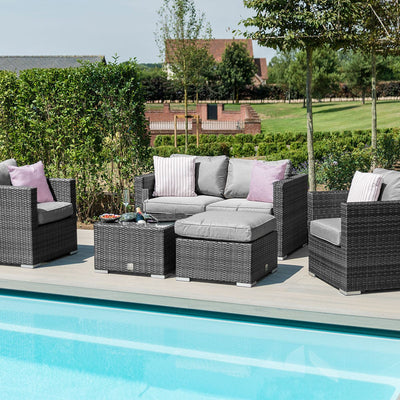 Maze Outdoors Georgia 2 Seat Sofa Set with Ice Bucket / Grey House of Isabella UK