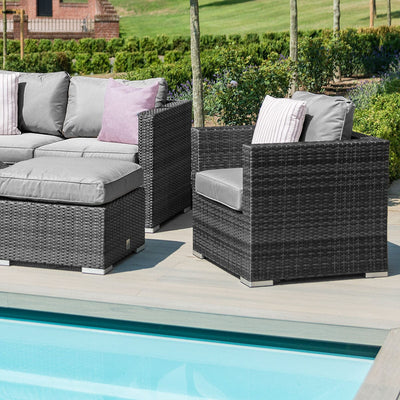 Maze Outdoors Georgia 2 Seat Sofa Set with Ice Bucket / Grey House of Isabella UK