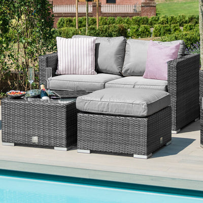 Maze Outdoors Georgia 2 Seat Sofa Set with Ice Bucket / Grey House of Isabella UK