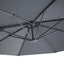 Maze Outdoors Helios 3m Round Rotating Cantilever Parasol With Base - Charcoal Grey House of Isabella UK