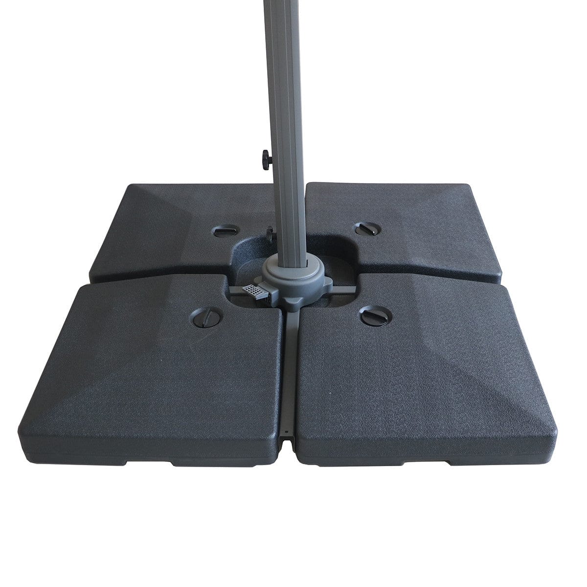 Maze Outdoors Helios 3m Round Rotating Cantilever Parasol With Base - Clay Beige House of Isabella UK