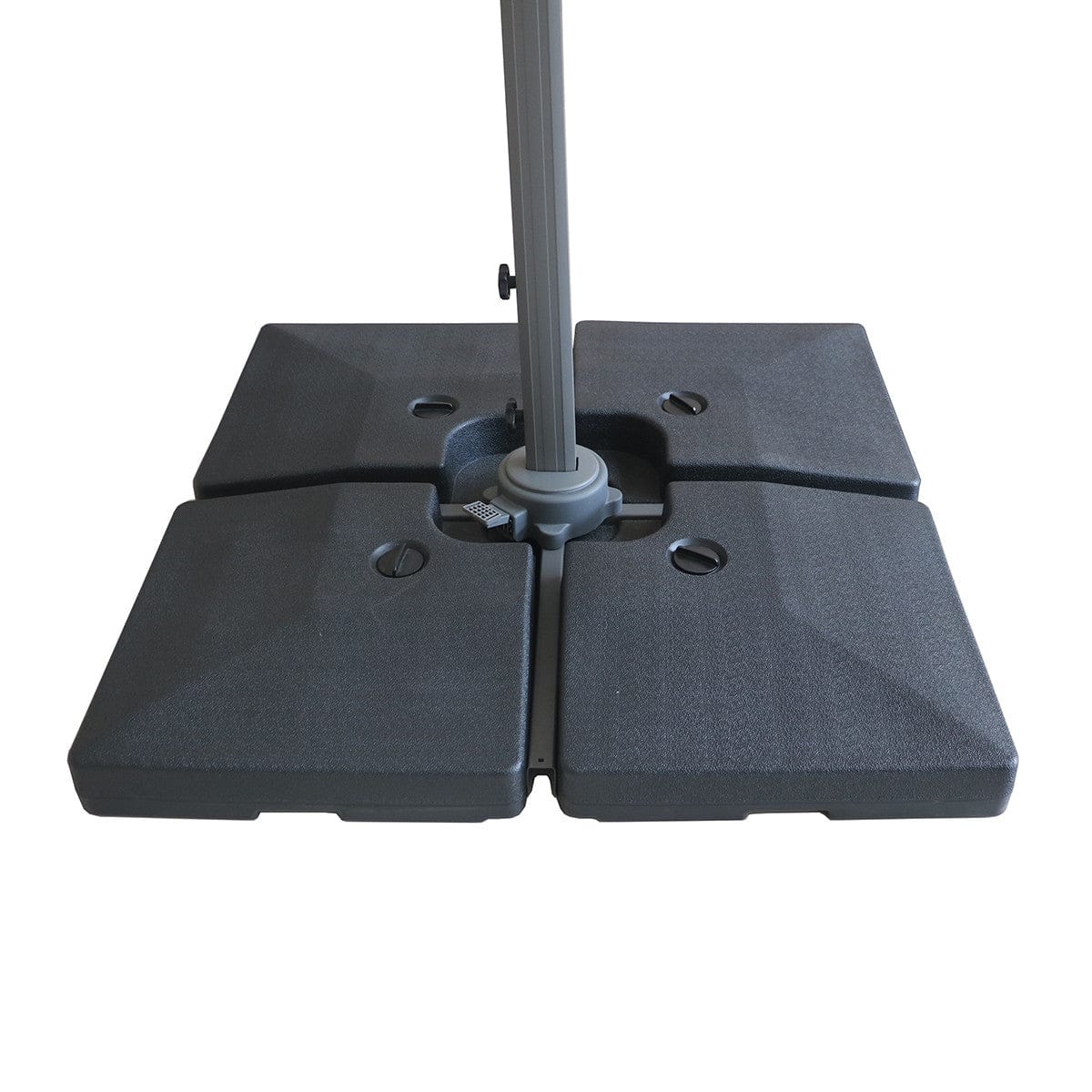 Maze Outdoors Helios 3m x 3m Square Rotating Cantilever Parasol With Base - Oil Green House of Isabella UK