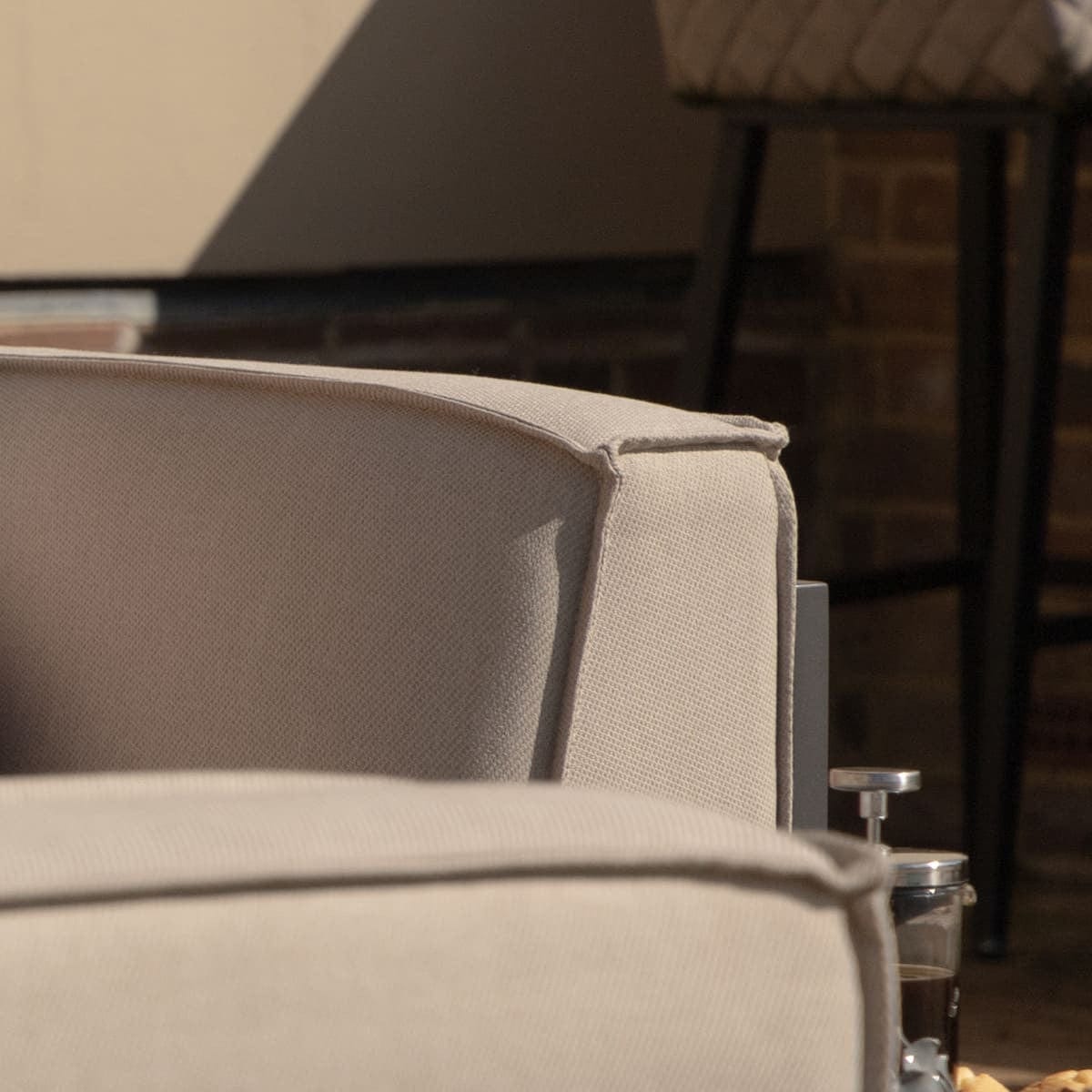 Maze Outdoors Ibiza Large Corner Sofa Set With Round Coffee Table - Oatmeal House of Isabella UK