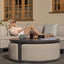 Maze Outdoors Ibiza Large Corner Sofa Set With Round Coffee Table - Oatmeal House of Isabella UK