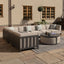 Maze Outdoors Ibiza Large Corner Sofa Set With Round Coffee Table - Oatmeal House of Isabella UK