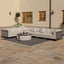 Maze Outdoors Ibiza Large Corner Sofa Set With Round Coffee Table - Oatmeal House of Isabella UK