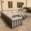 Maze Outdoors Ibiza Large Corner Sofa Set With Square Coffee Table - Oatmeal House of Isabella UK