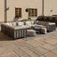 Maze Outdoors Ibiza U Shape Sofa Set With Round Coffee Table - Oatmeal House of Isabella UK