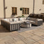 Maze Outdoors Ibiza U Shape Sofa Set With Round Coffee Table - Oatmeal House of Isabella UK