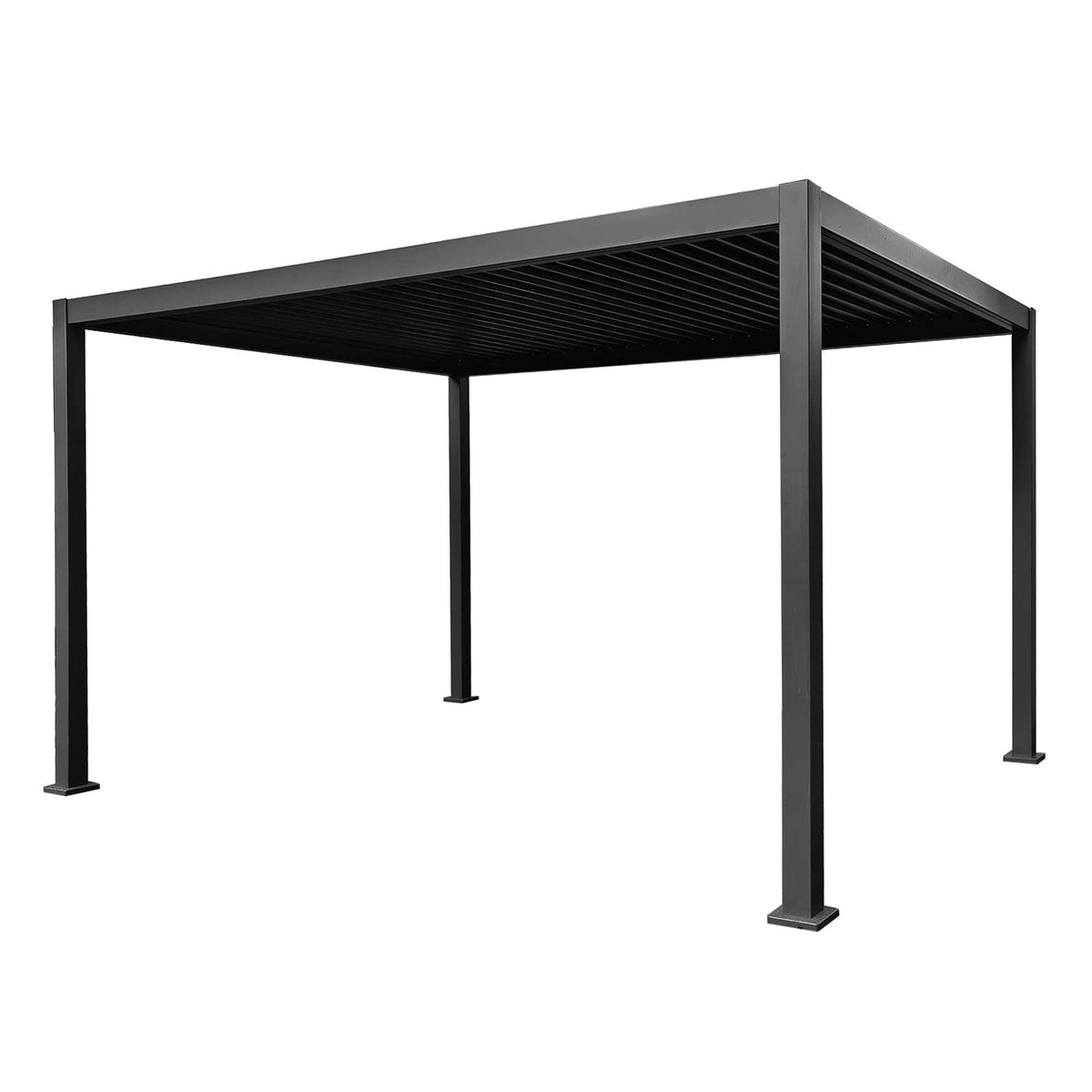 Maze Outdoors Jupiter Pergola Aluminium Rectangular 30x40 - Frame Only - Grey House of Isabella UK