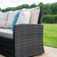 Maze Outdoors Kingston Corner Deluxe with Fire Pit / Brown House of Isabella UK