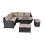 Maze Outdoors Kingston Corner Deluxe with Fire Pit / Brown House of Isabella UK