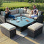 Maze Outdoors Kingston Corner Deluxe with Rising Table / Brown House of Isabella UK