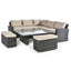 Maze Outdoors Kingston Corner Deluxe with Rising Table / Brown House of Isabella UK