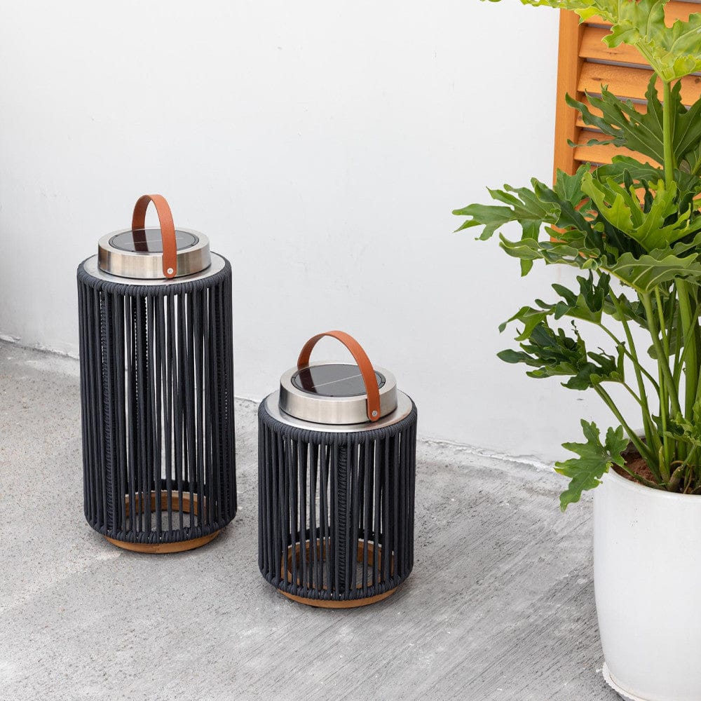 Maze Outdoors Luna Large Solar Light - Charcoal House of Isabella UK